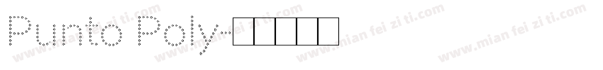 Punto Poly字体转换